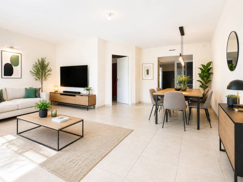 3 pièces 76 m² bel appartement 3 pièces au calme vue sur golf